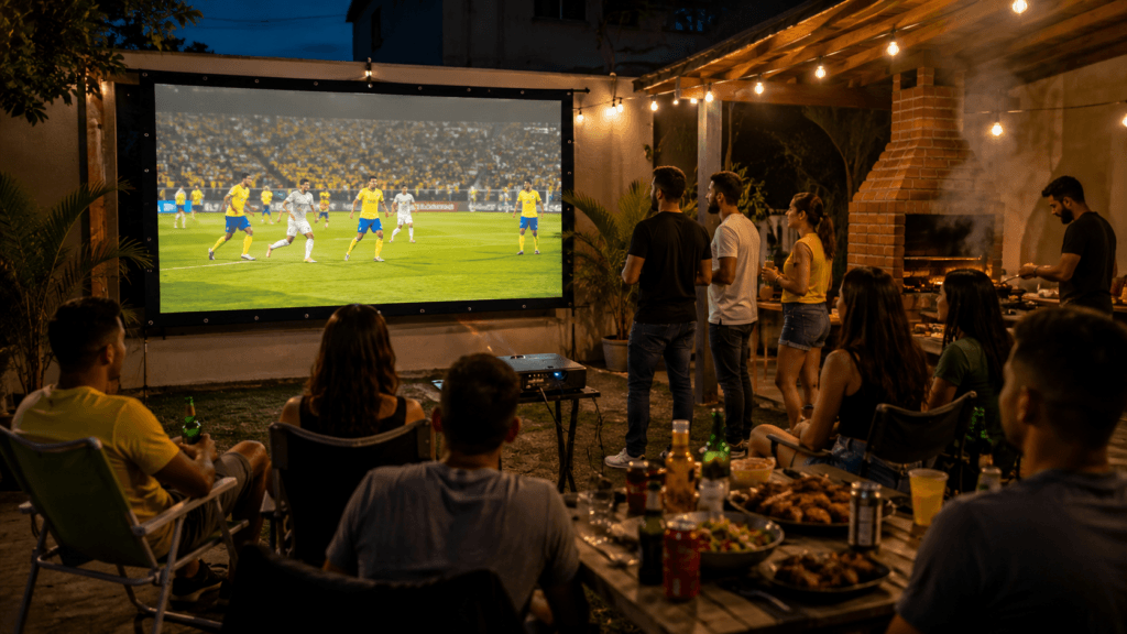Como montar um espaço para transmissão de jogos em bares, clubes e eventos